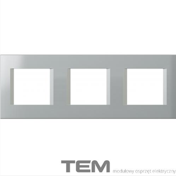 RAMKA OZDOBNA SERII LINE 3X2M SREBRNY-MAT OL26ES