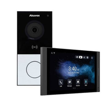Bezprzewodowy zestaw wideodomofonowy Wi-Fi Akuvox E12W z monitorem S567W