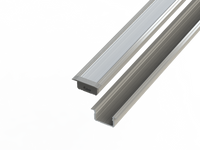 AL12-GLG2-AS-4150, Wpuszczany profil ALU anoda srebrny 9x16mm 4150mm GROOVE anoda silver