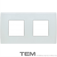 RAMKA SZKLANA SERII PURE 2X2M LODOWA BIEL OP24GW