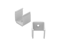 AL12-GLS3-LW-MB, Uchwyt biały do profili GLS3 white clips