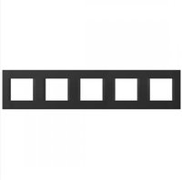 RAMKA OZDOBNA SERII LINE 5x2M CZARNY-MAT OL29SB
