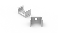 AL12-GLS1-LW-MB, Uchwyt biały do profili GLS1 white clips