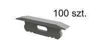 AL12-GLG1-AS-EC-SET50, komplet zaślepek szarych do 50 profili GLG1 endcap set for 50 silver profiles