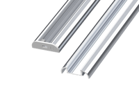 AL12-GLS4-RW-4100, Nawierzchniowy półokrągły profil ALU surowy 4100mm SURFACE raw alu