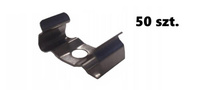 AL12-GLS-MB03-SET50, komplet 50 uchwytów+wrętów metalowe do profili GLS1, GLS2 metal clips+screw set (50pcs)