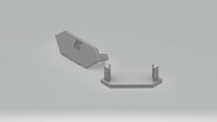 AL12-GLC2-AS-EC, szara zaślepka GLC2 endcap grey