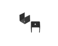 AL12-GLS3-AB-MB-m, Uchwyt czarny metalowy do profili GLS3 metal black clips