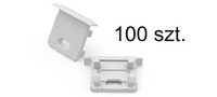 AL12-GLG3-LW-EC-SET50, komplet zaślepek bialych do 50 profili GLG3 endcap set for 50 white profiles