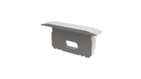 AL12-GLG2-LW-EC-O, biała zaślepka z otworem GLG2 endcap white with hole